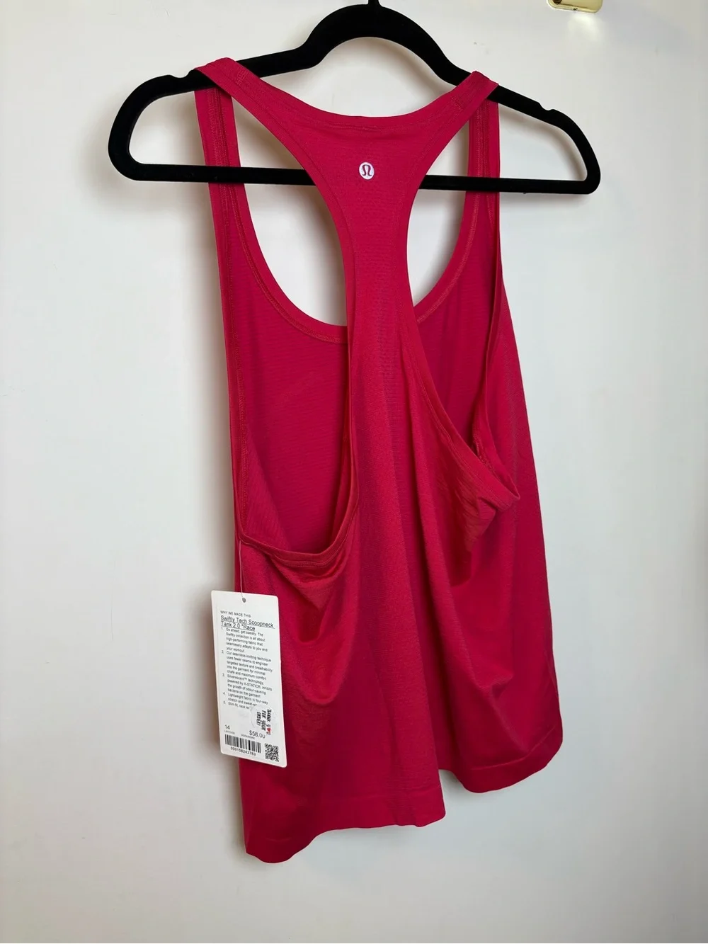 NWT Lululemon Mulberry Spark Race Swiftly Tech Scoop Neck Tank Size 14